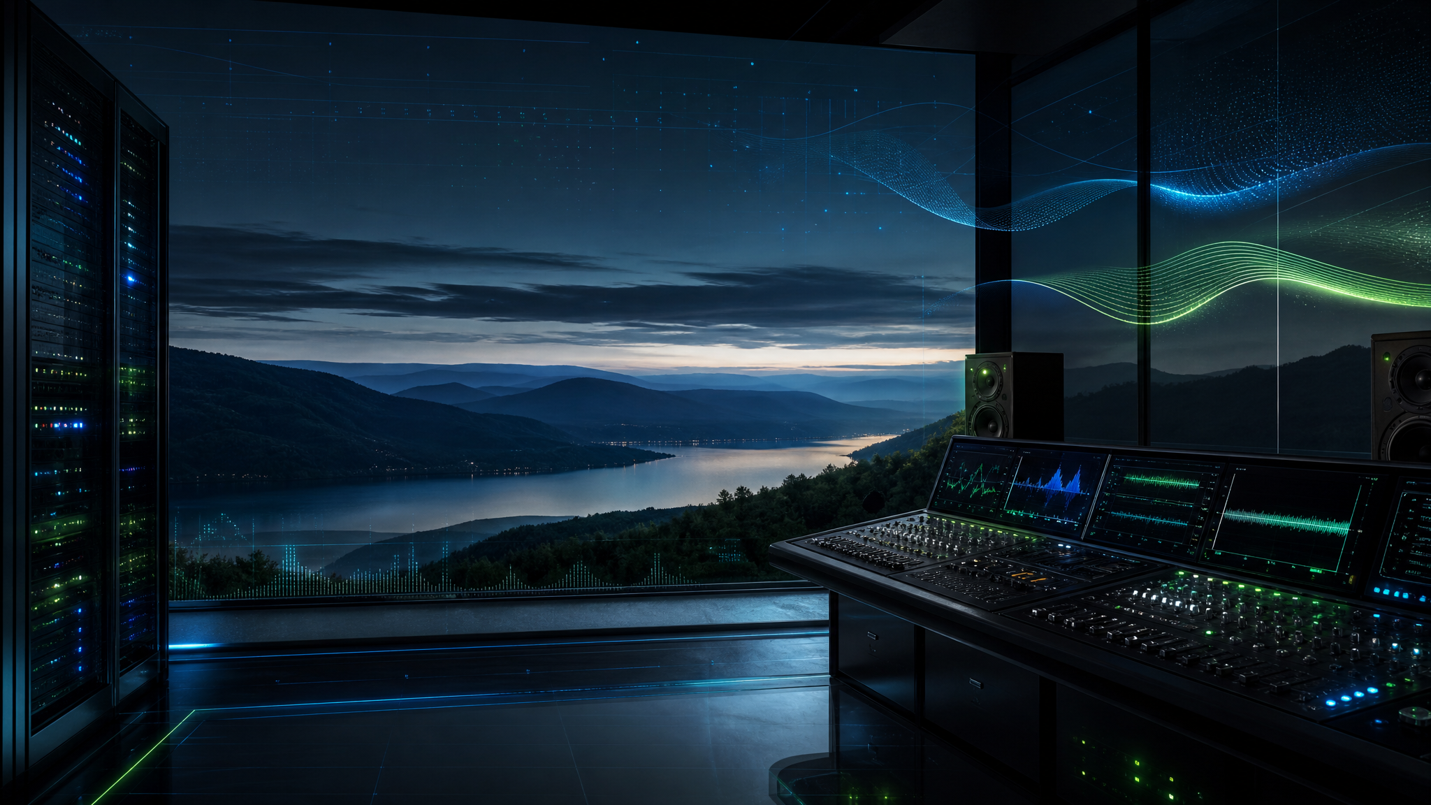Hudson Valley landscape blended with modern technology
